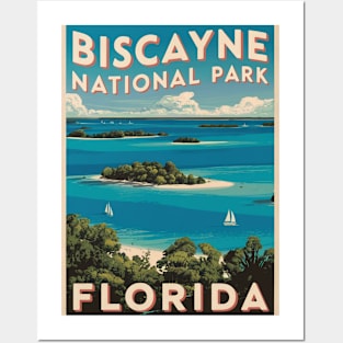 Biscayne National Park Florida Retro Posters and Art